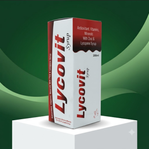 DVIT Lycovit Syrup 200 ml bottle and carton