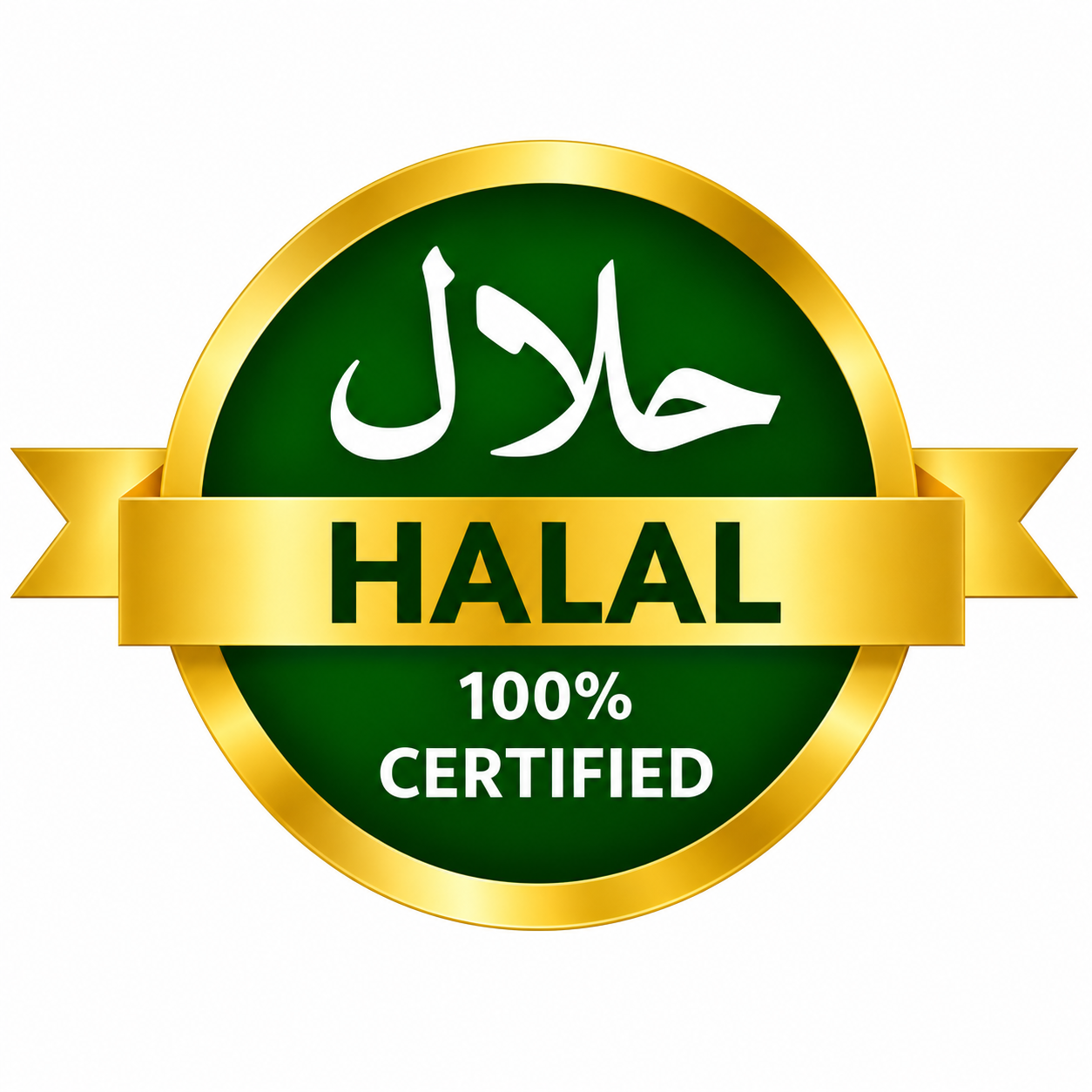 Halal certification badge