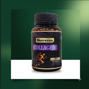 Nutrevvo Collagen capsules bottle with Vitamin C