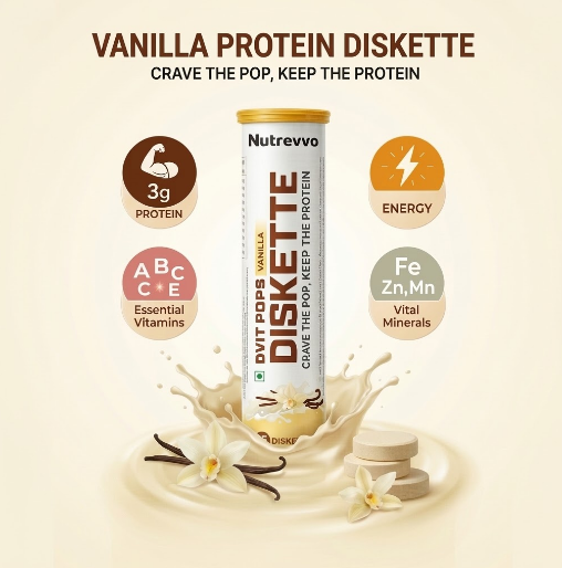 Nutrevvo DVIT POPS DISKETTE Vanilla Flavour Tube