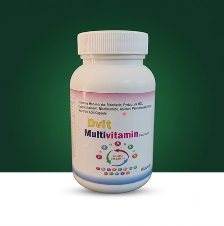 Dvit Multivitamin Capsules bottle containing 60 capsules.
