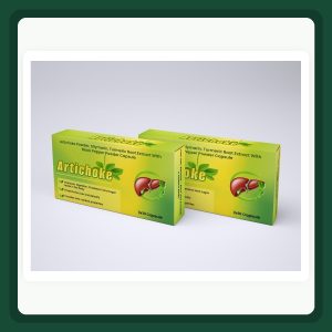 Artichoke capsules product boxes showing