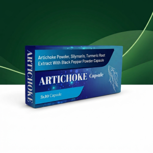 Artichoke Capsule with Artichoke Powder, Silymarin and Turmeric Root Extract