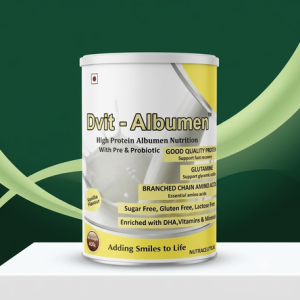 Dvit Albumen High Protein Albumen Nutrition container
