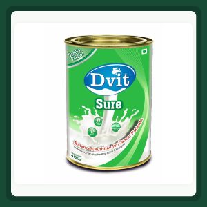 Dvit-Sure vanilla high-protein nutrition powder, 400 g container